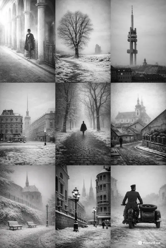 Black And White Fog