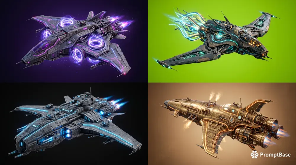 3D Stylized Scifi Spaceships