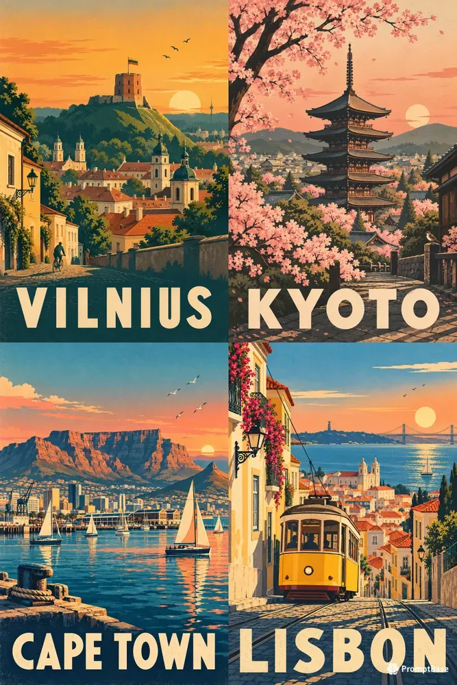 Retro Travel Posters For Any City