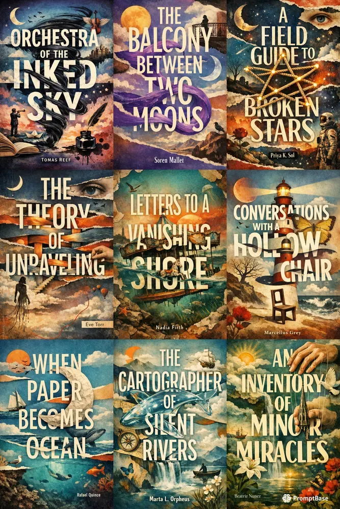 Surreal Collage Book Cover Designs
