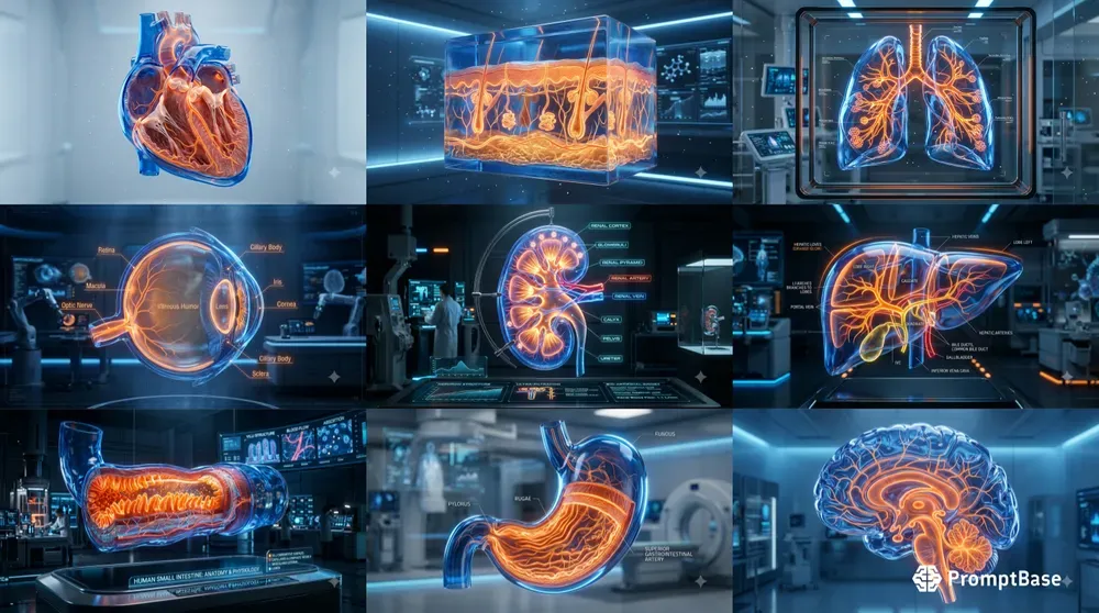 Transparent Human Crosssection Organs