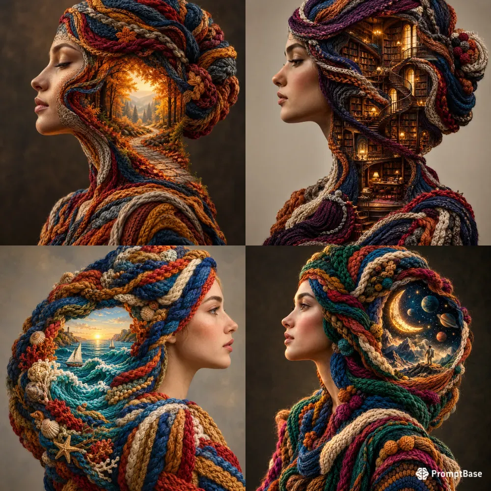 Knitted Nature Portraits