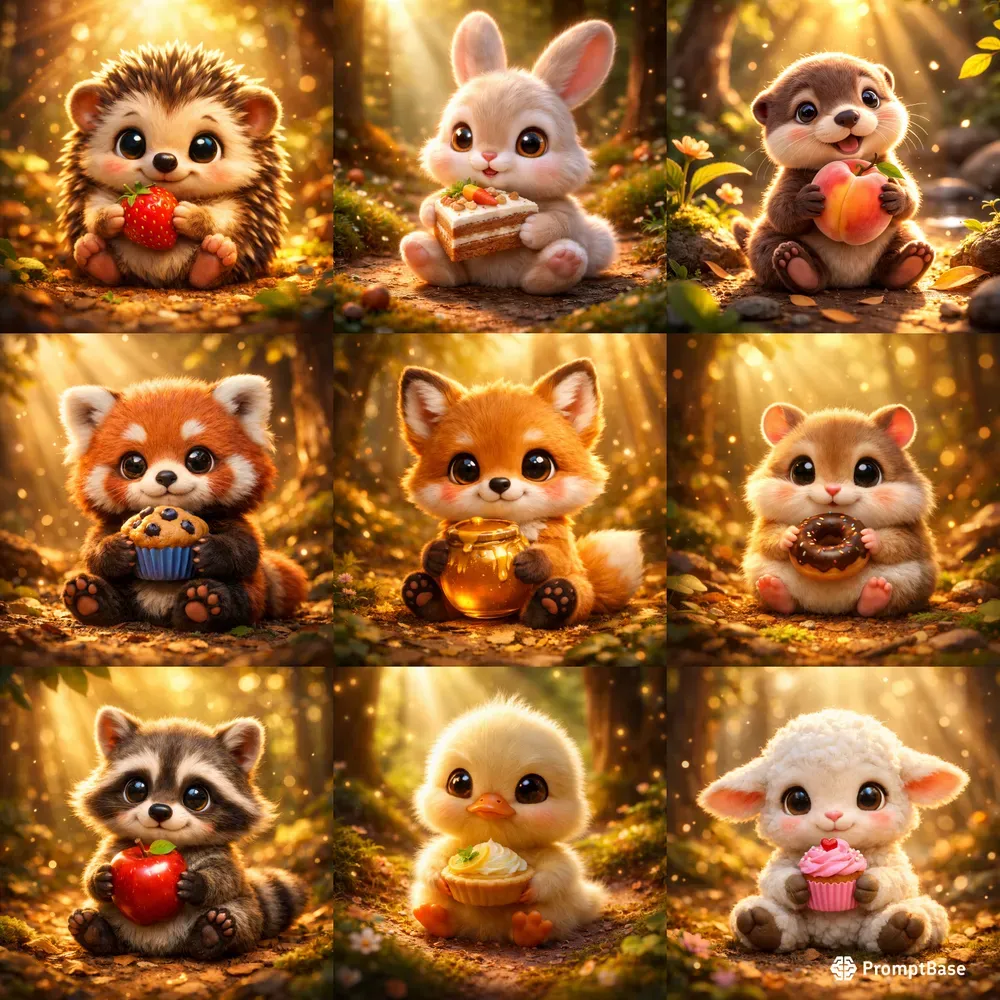 Cute Storybook Animals 3D
