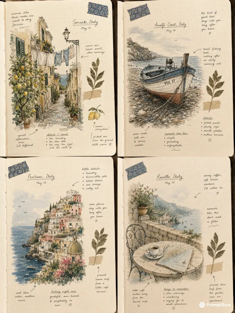 Coastal Village Journal Sketchbooks