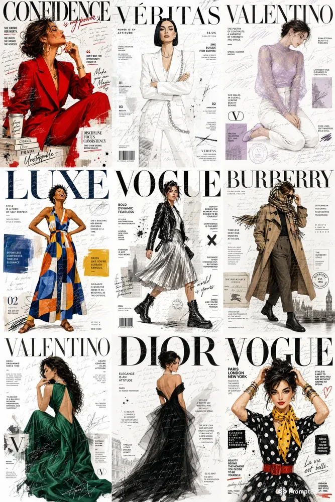 Branded Collage Print Collections