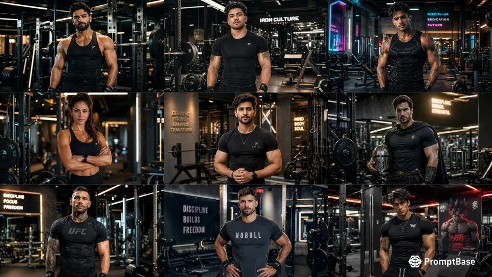 Gym Influencer Portrait Generator