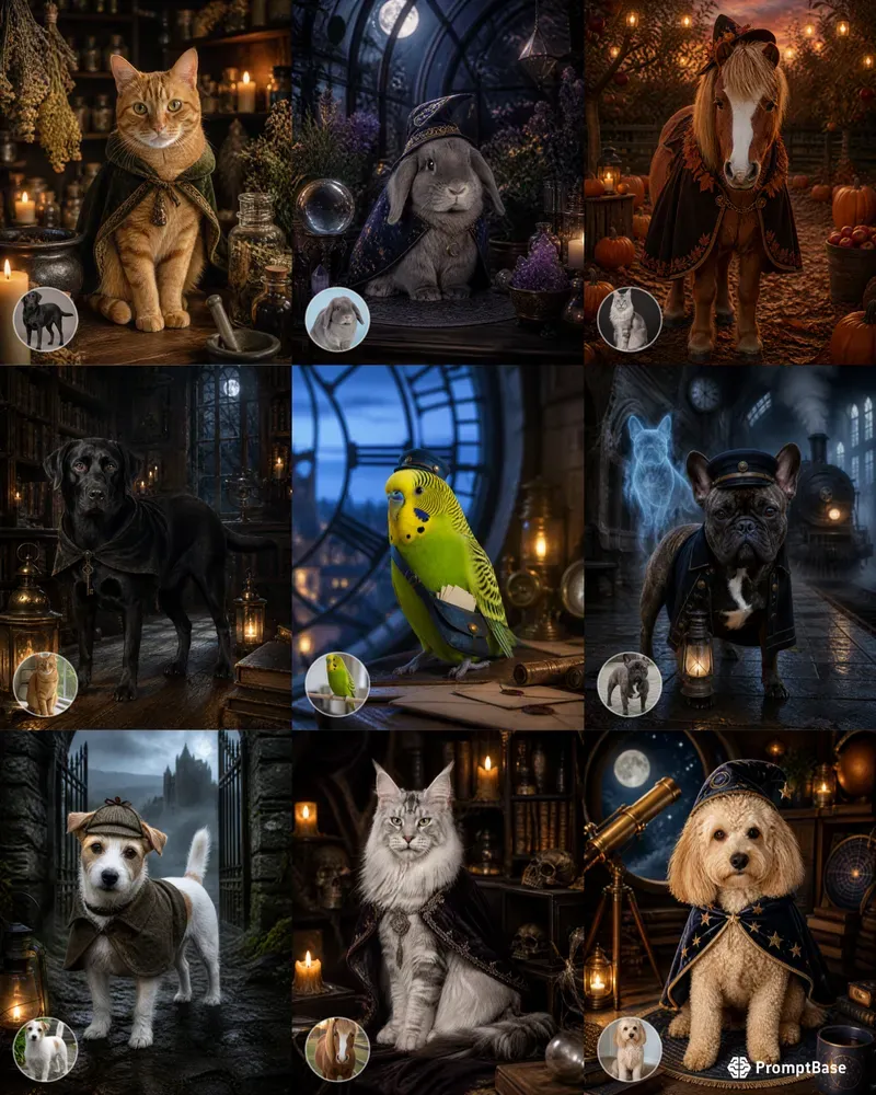 Create Cinematic Haunted Pet Portraits