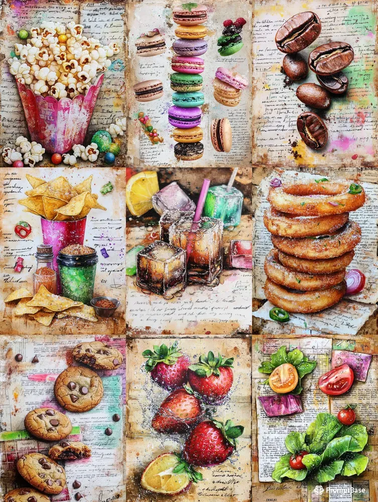 Vintage Restaurant Wall Decor Posters