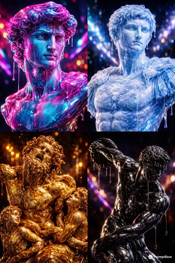 Liquid Candy Art Highgloss Statues
