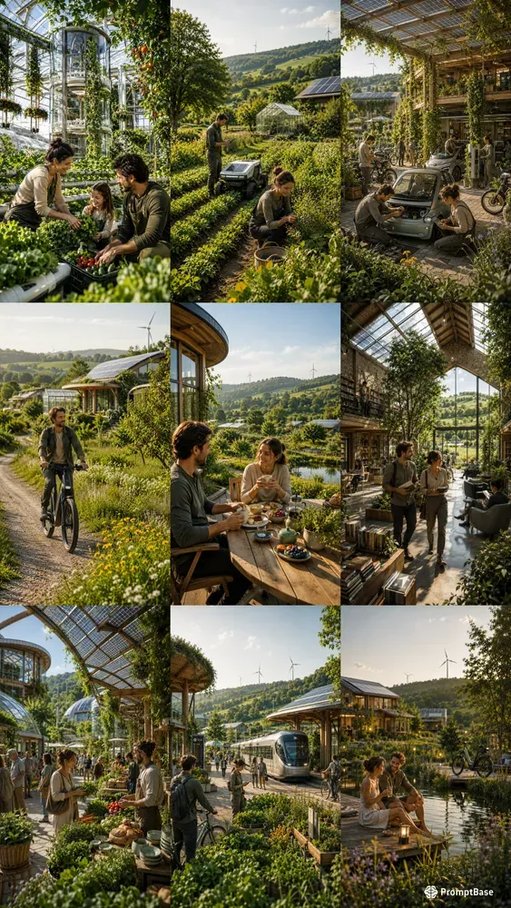 Solarpunk Utopian Science Fiction Lives