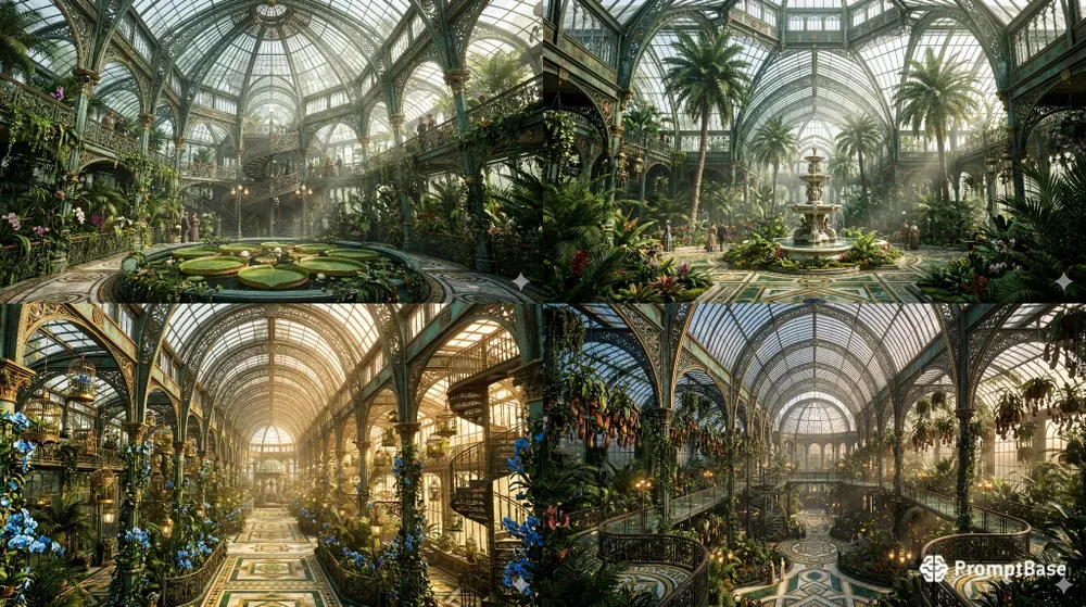 Grand Victorian Glasshouse Masterpieces