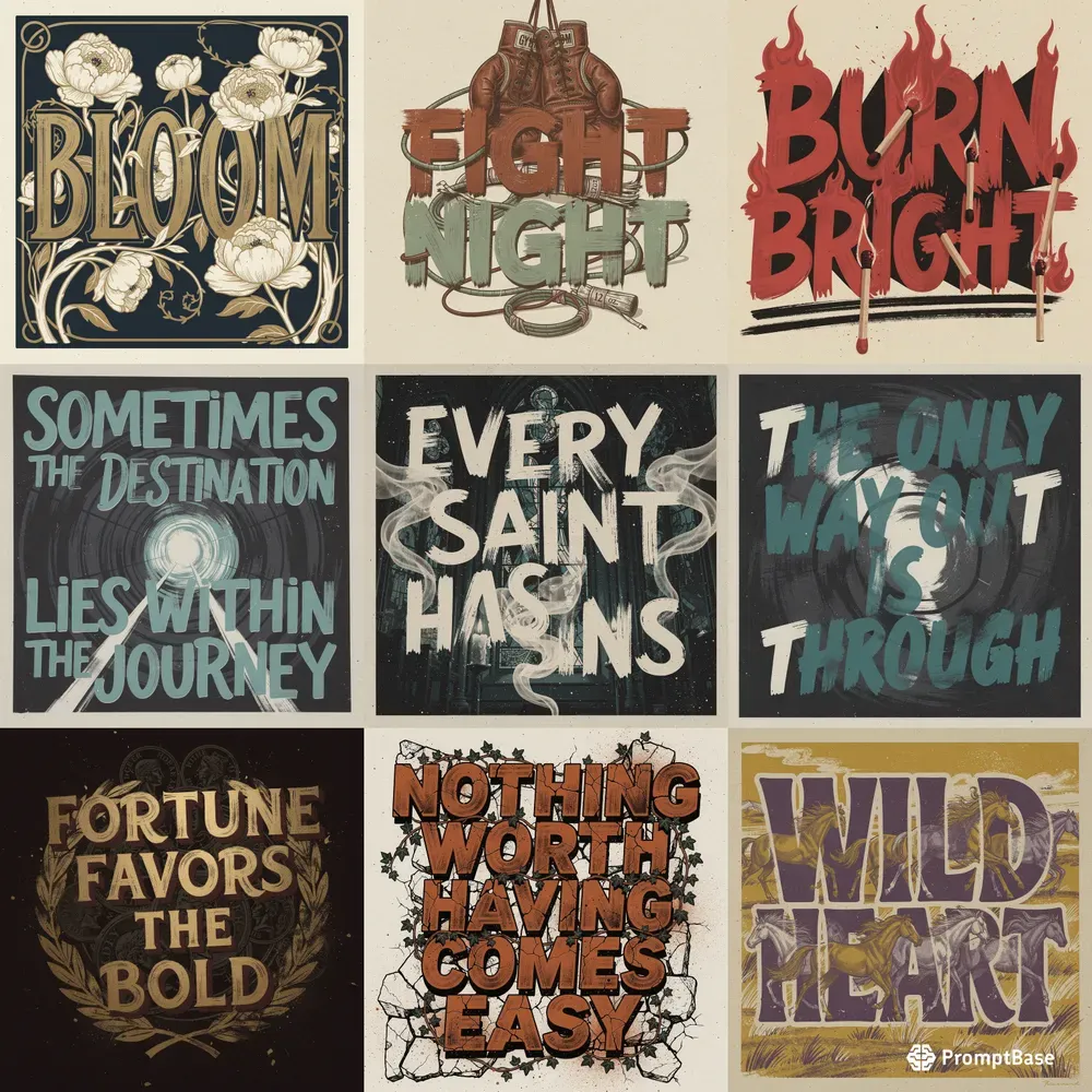 Typographic Poster Art