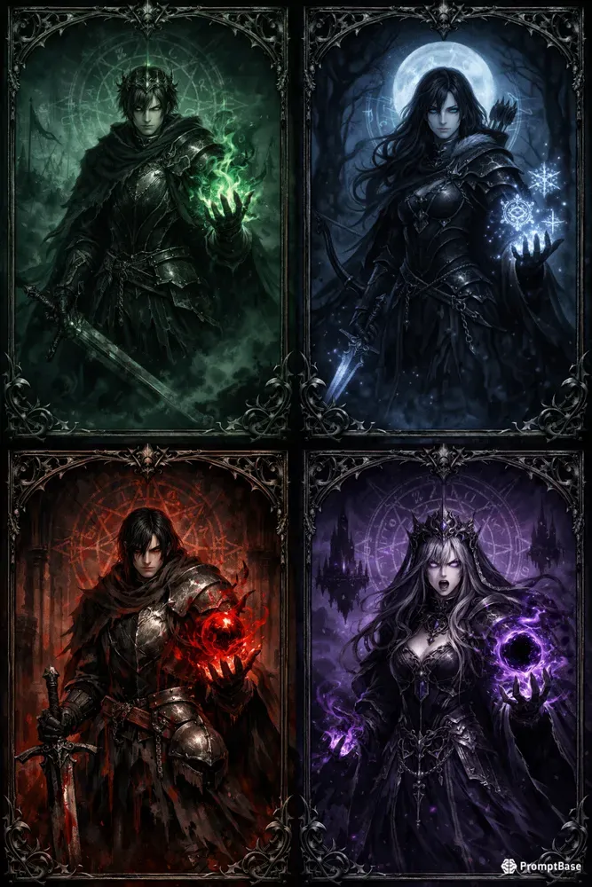 Dark Fantasy Character Cover Art