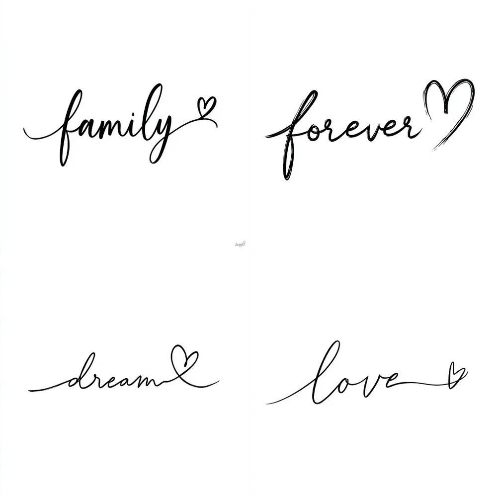 Minimalist Cursive One Line Typography
