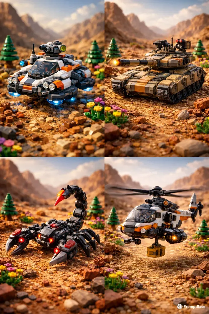 Epic Lego Mountain Trail Rides