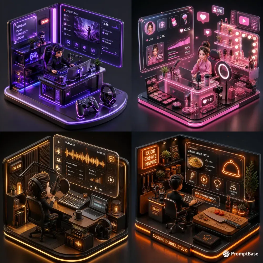 3d Isometric Streamer Avatar Studios