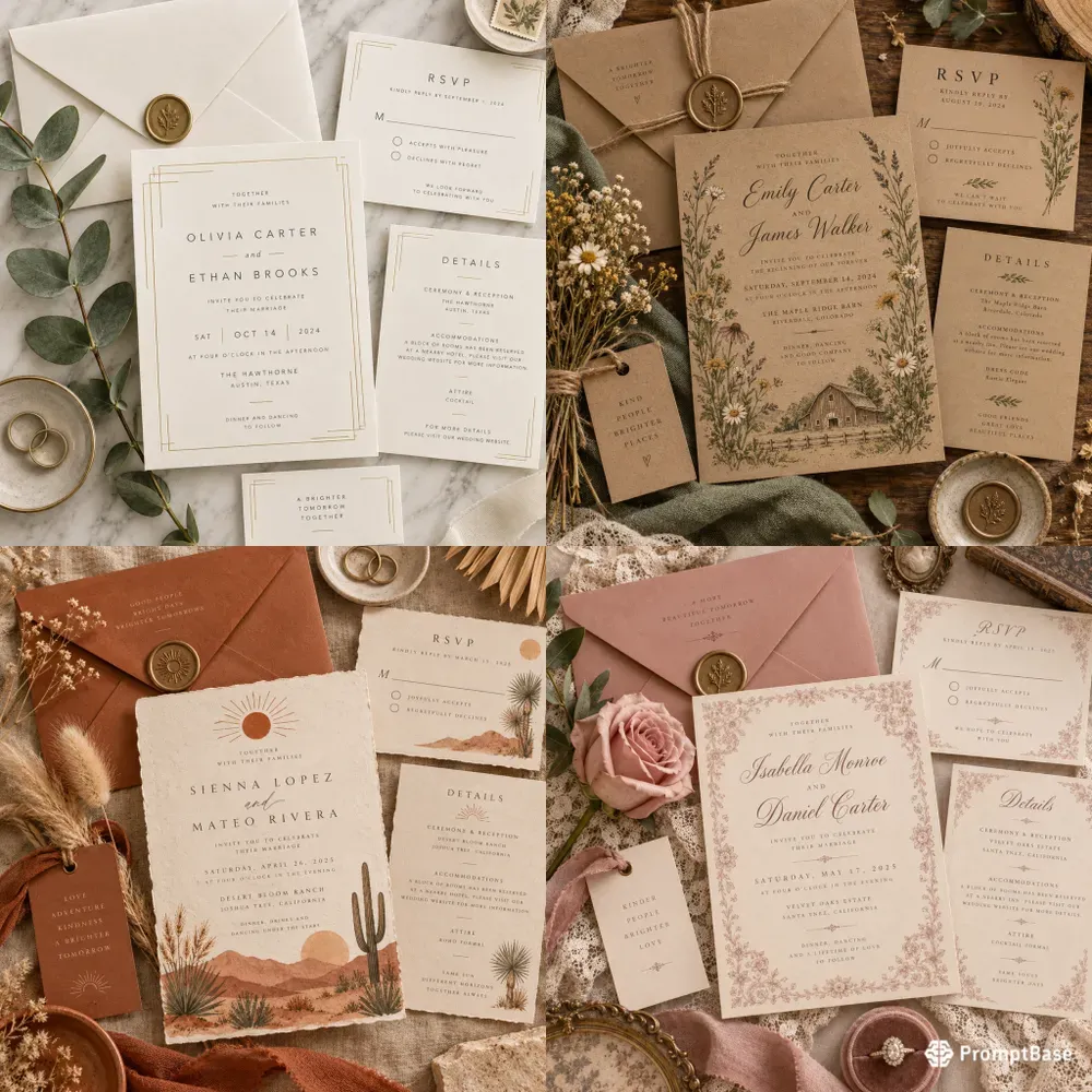 Wedding Invitation Suite Designers