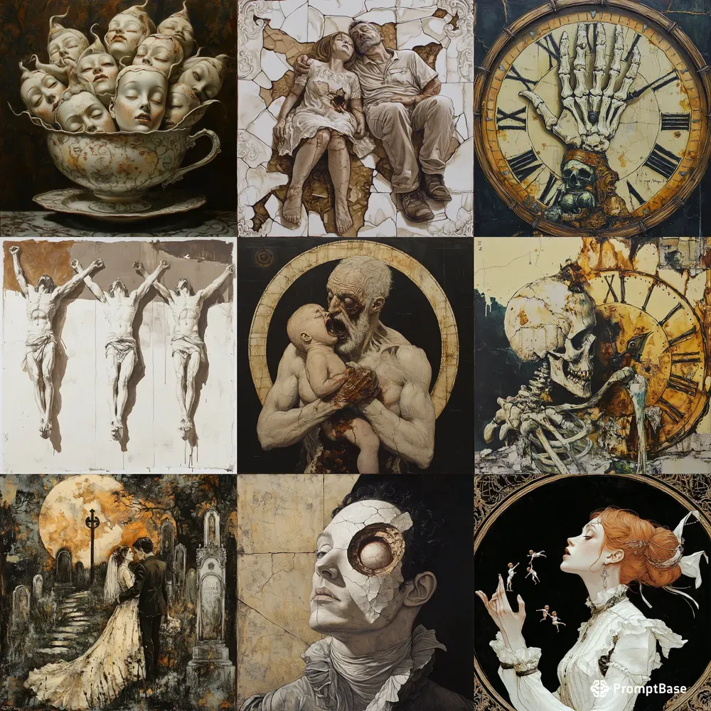 Nested Porcelain Realities