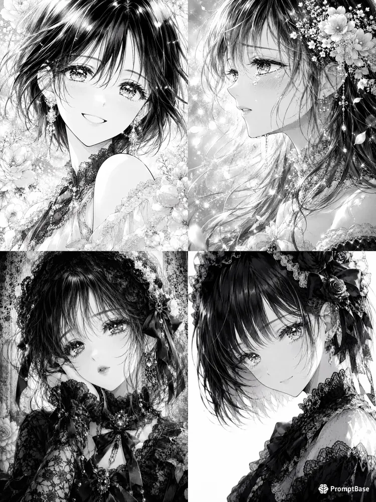 Elegant Shoujo Manga Portrait Generator