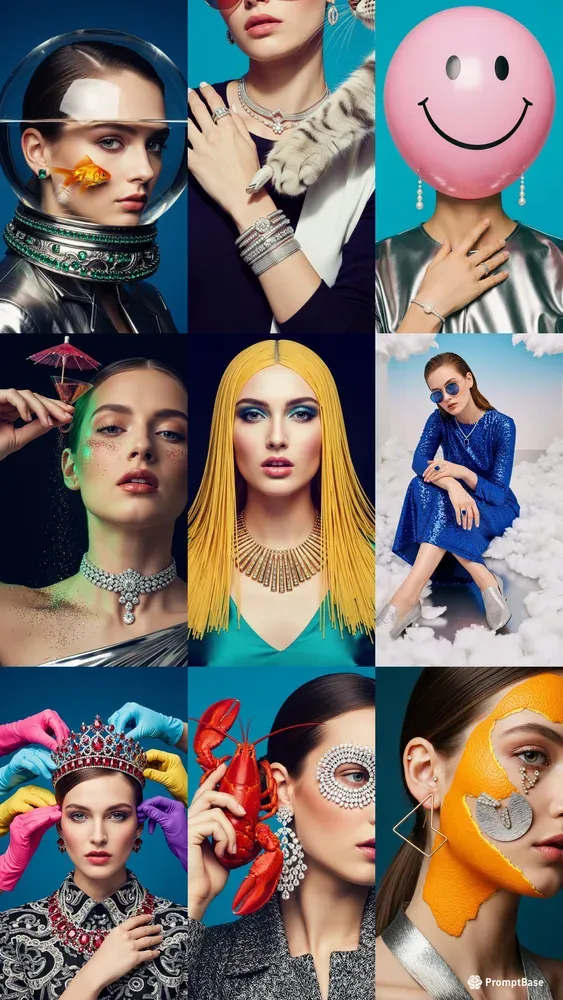 Surreal Playful Luxury Jewellery Photos