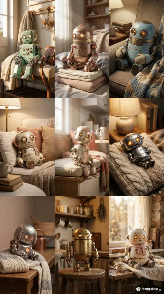 Cozy Sweet Robot Corners