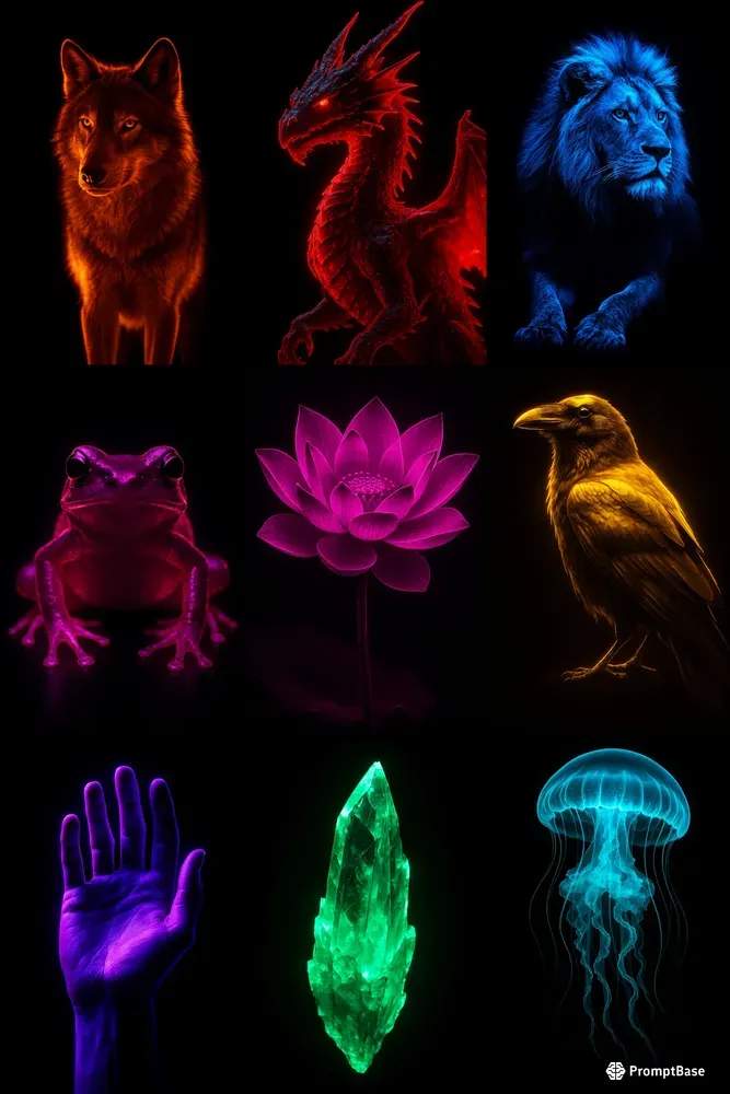 Vibrant Bioluminescence FX Art