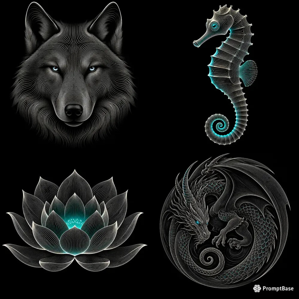 Hypnotic Line Art Illusions