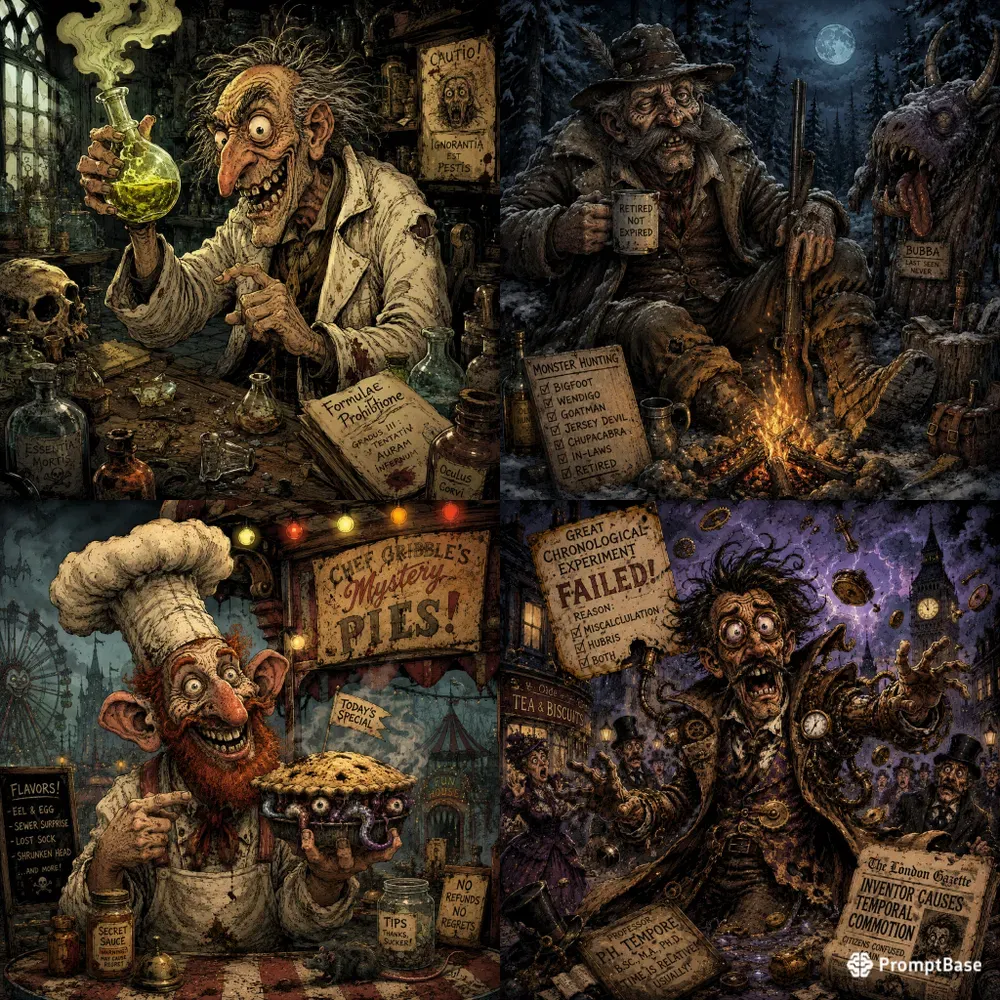 Grotesque Comic Characters