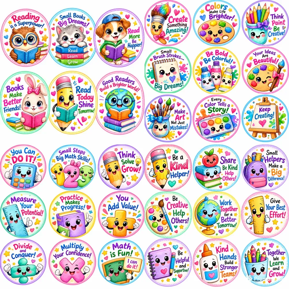 Cute Classroom Encouragement Stickers
