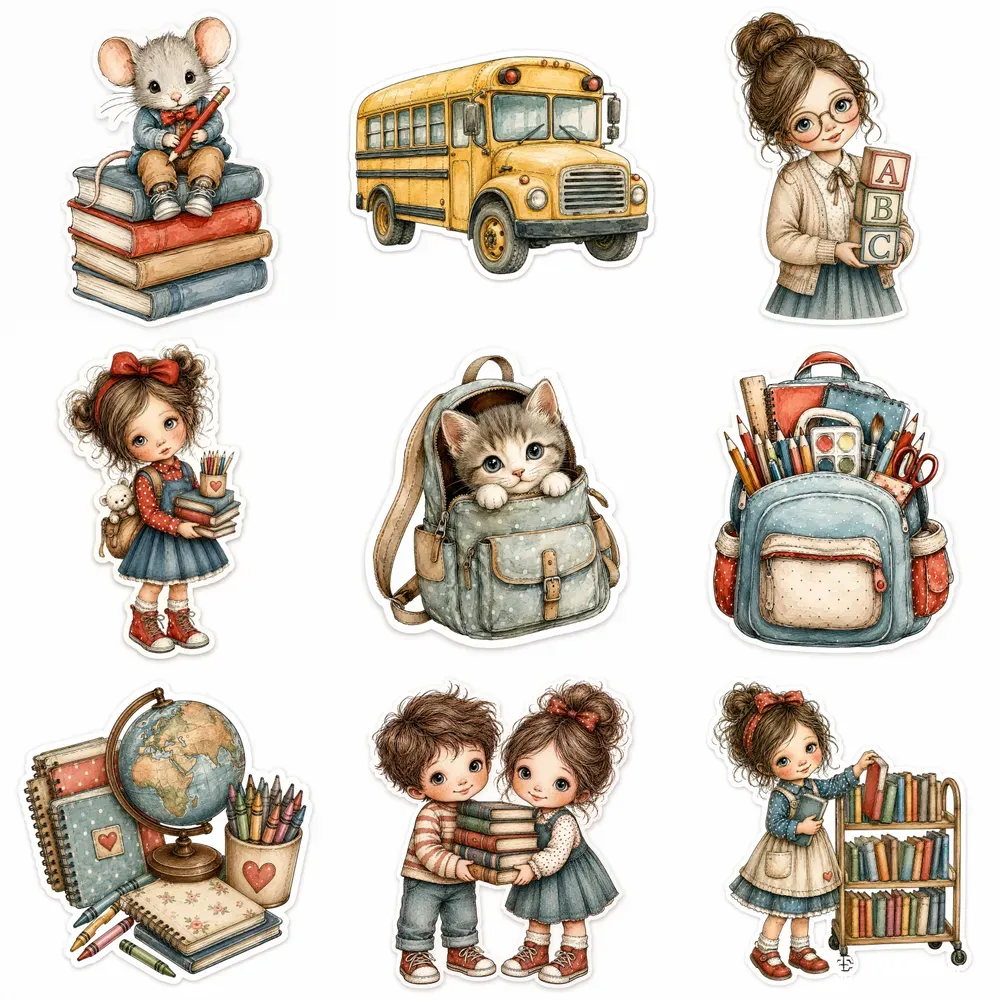 Cute Back To School Etsy Sticker Cliparts