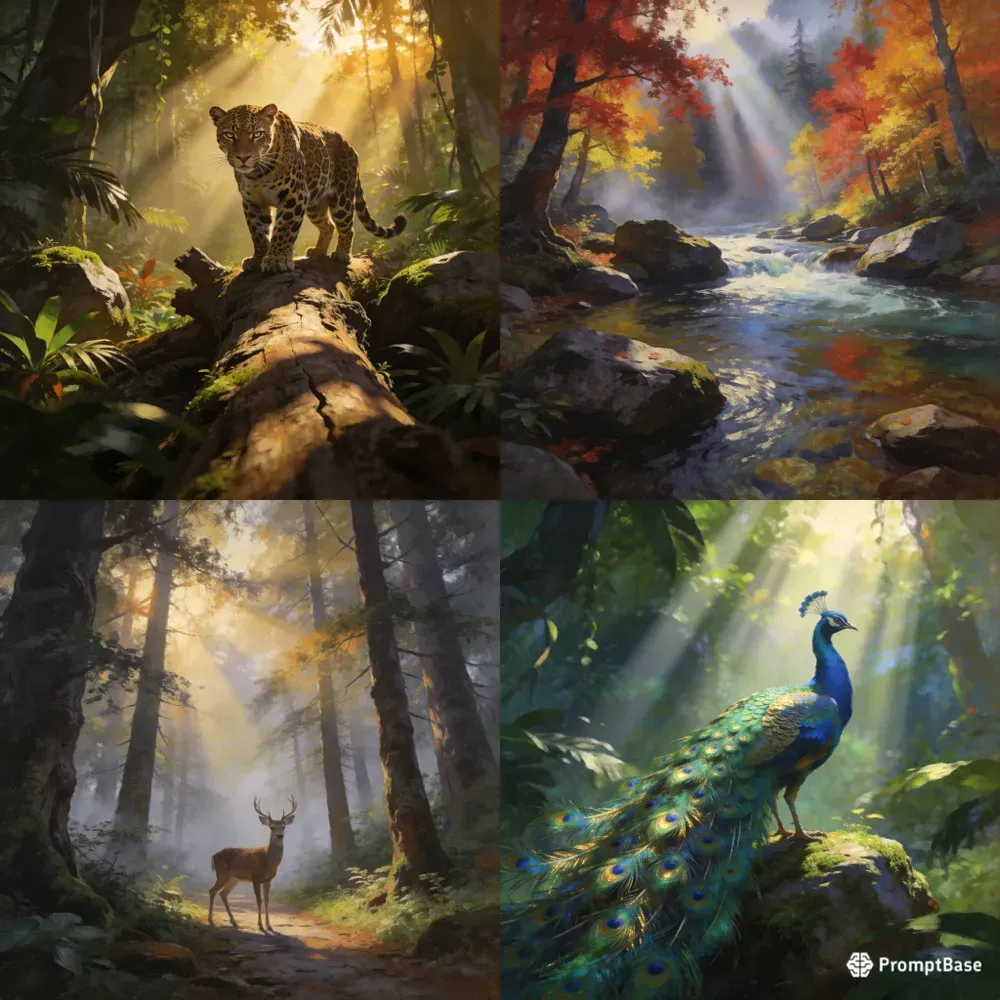 Cinematic Wildlife Matte Paintings