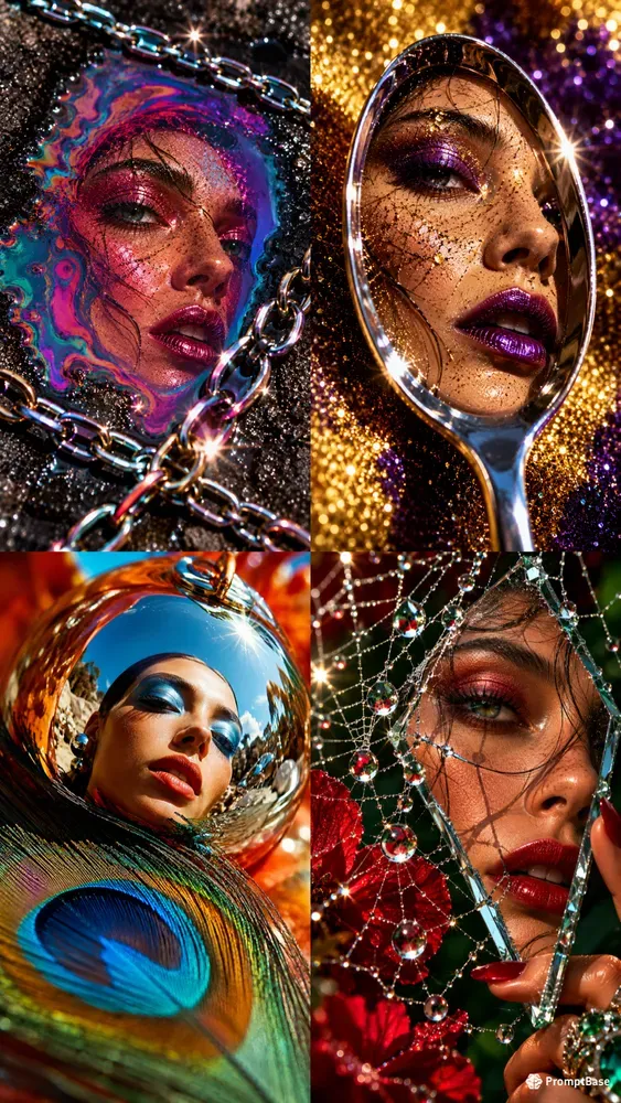 Extreme Macro Reflection Portraits