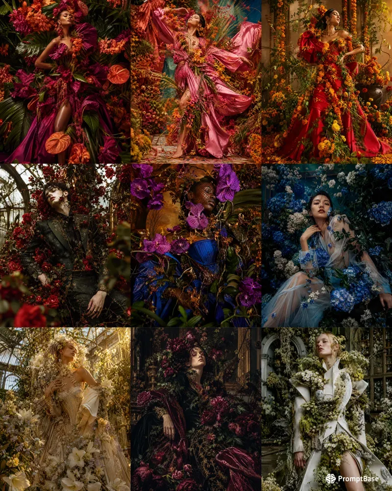 Botanical Excess Fashion Portraits