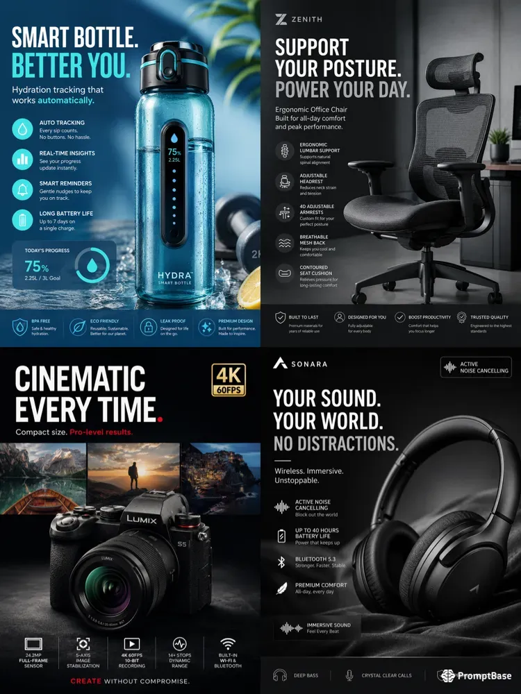 Product Ad Creatives Posters