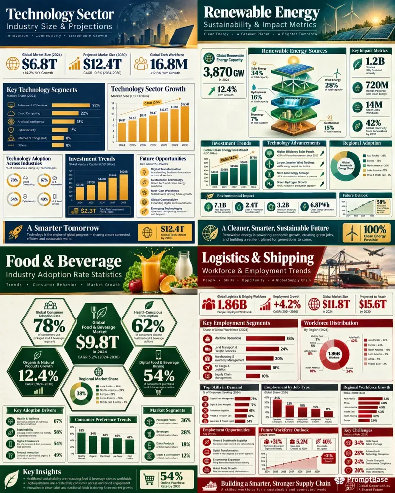 Industry Statistics Infographics