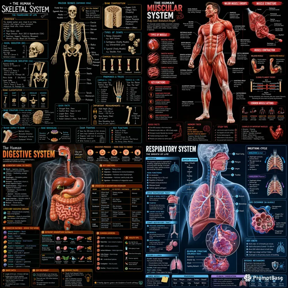 Medical Study Notes Infographic Packs