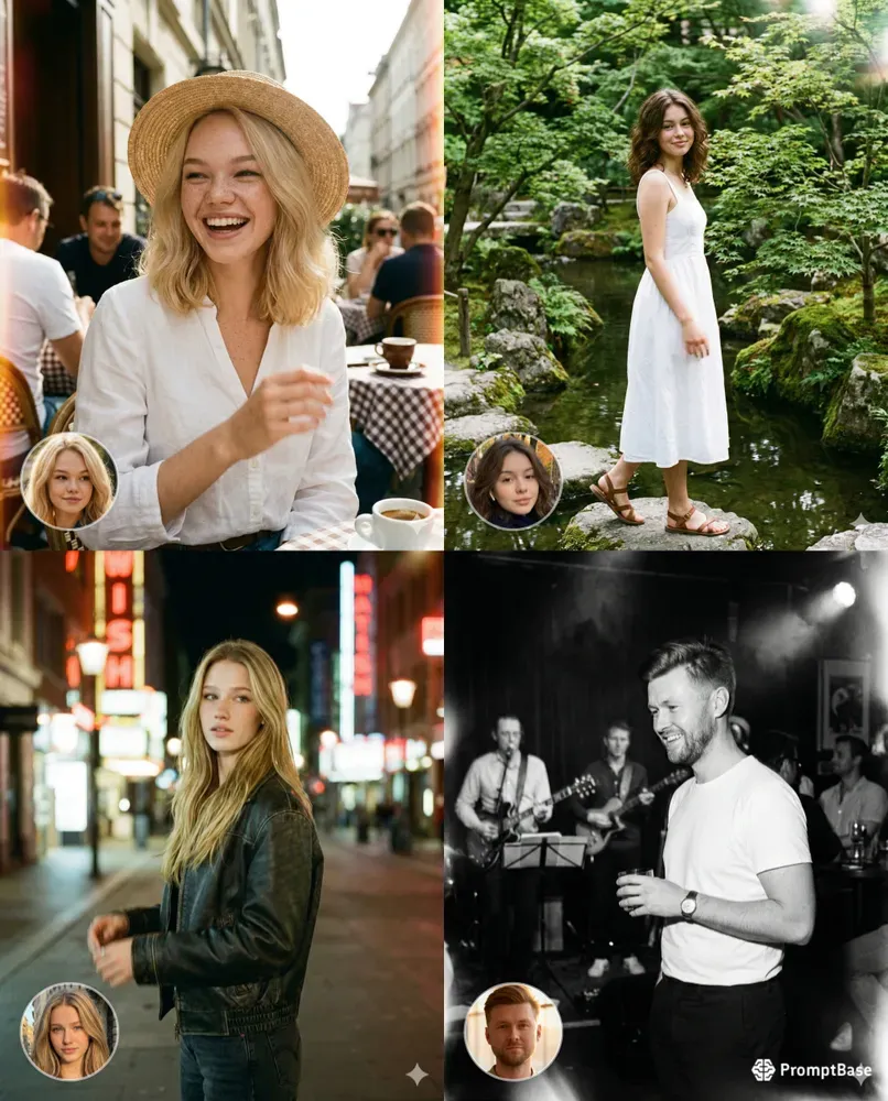 Vintage Film Photos With Face References