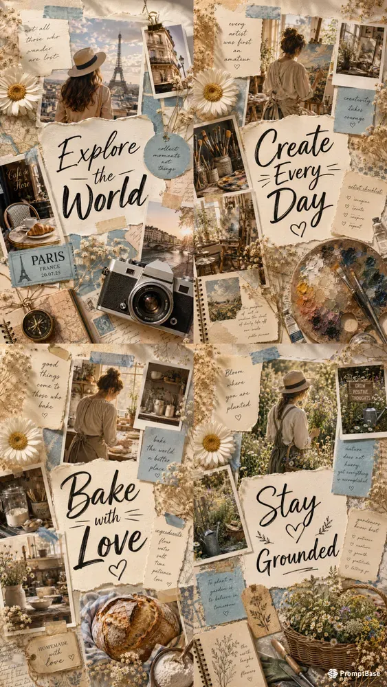 Aesthetic Lifestyle Collage Templates