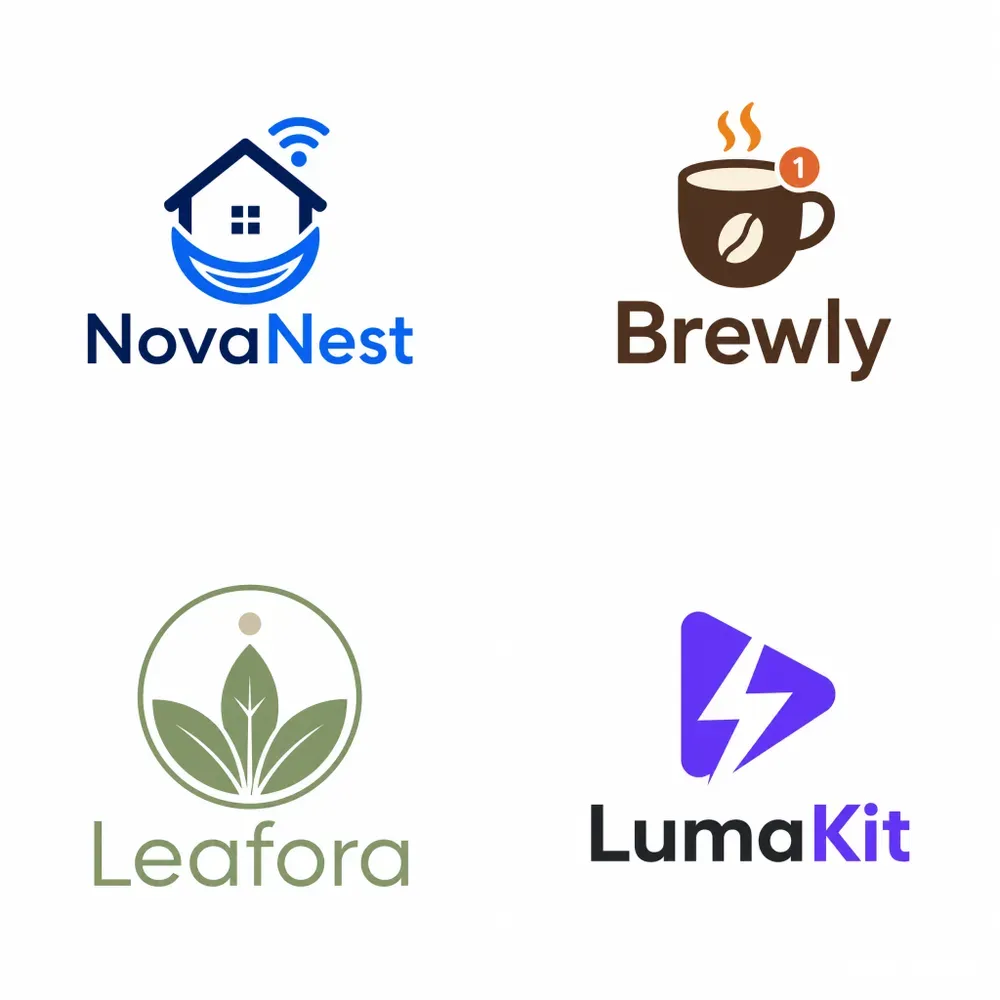 Minimal Flat Vector Logo Generator