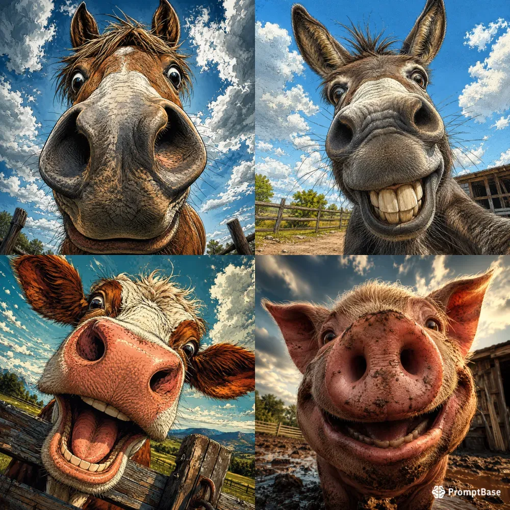 Funny Extreme Closeup Animal Portraits