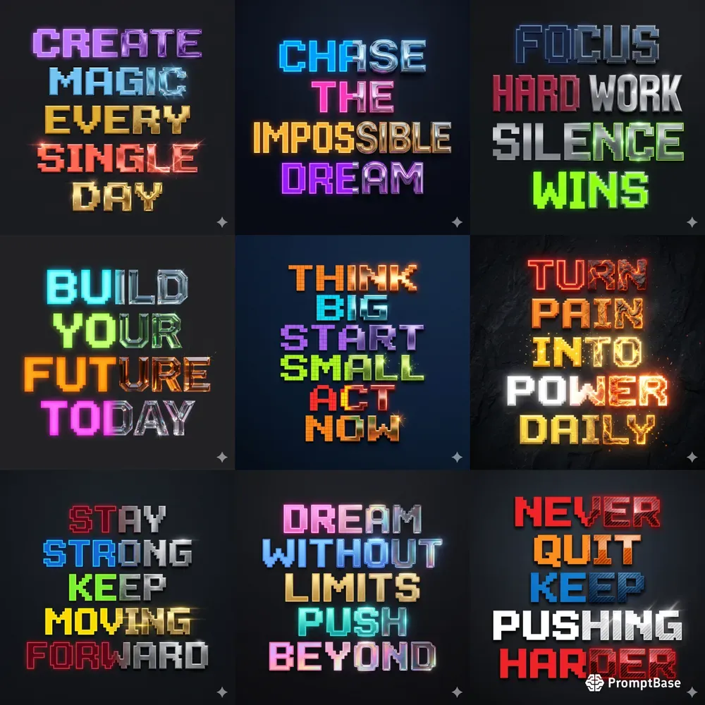 Pixel Realism Text Generator