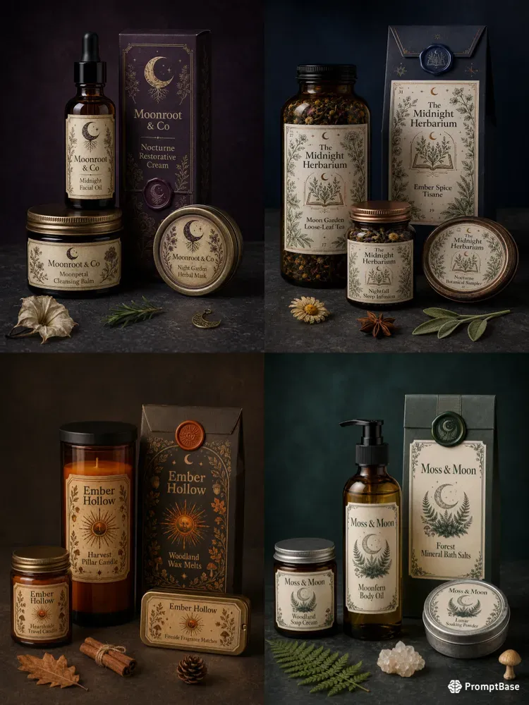 Halloween Apothecary Packagings