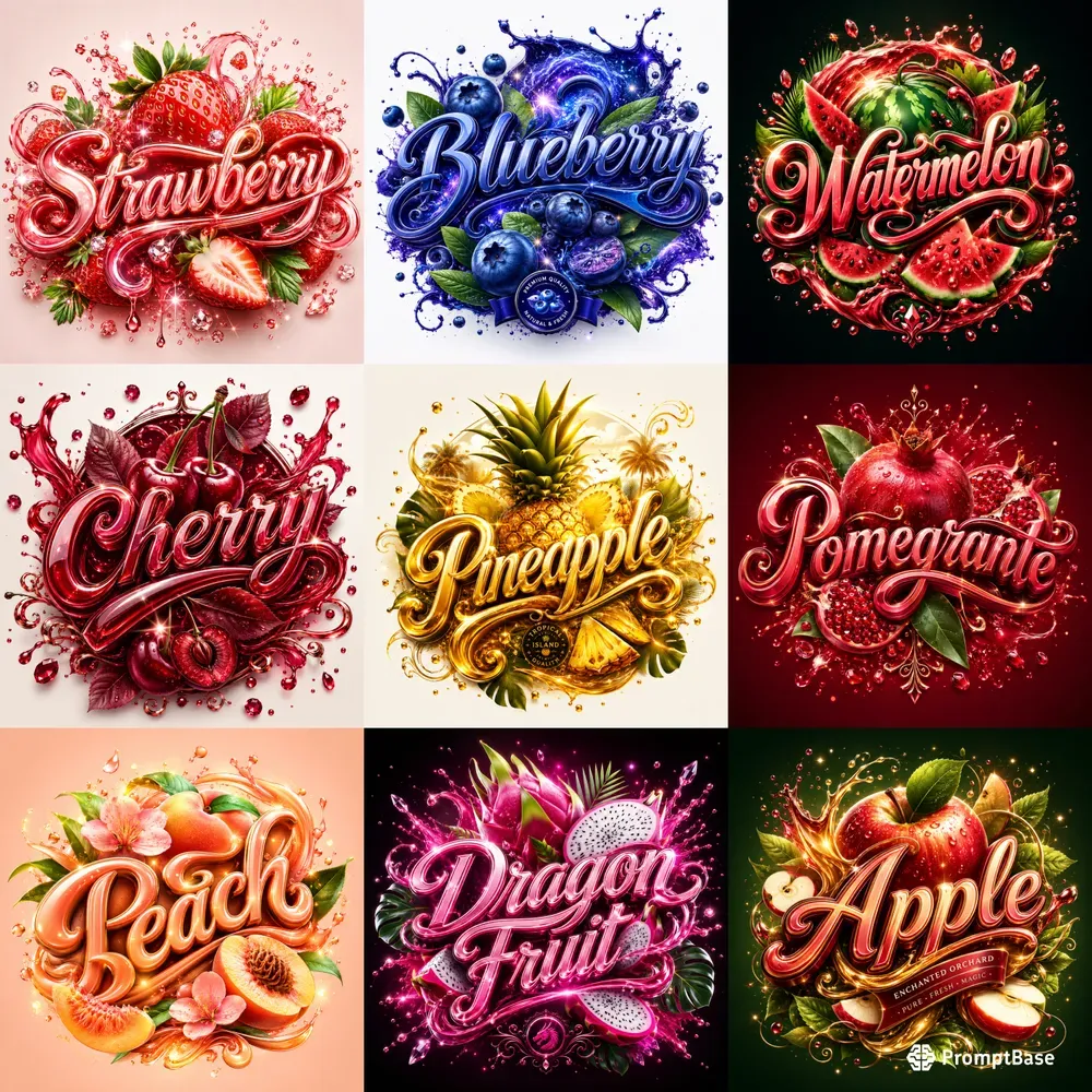 Luxury Fruit Logo Collections