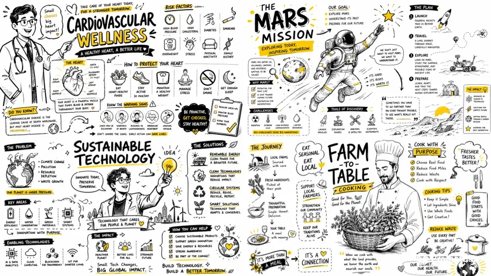 Corporate Sketchnote Storyboard Assets