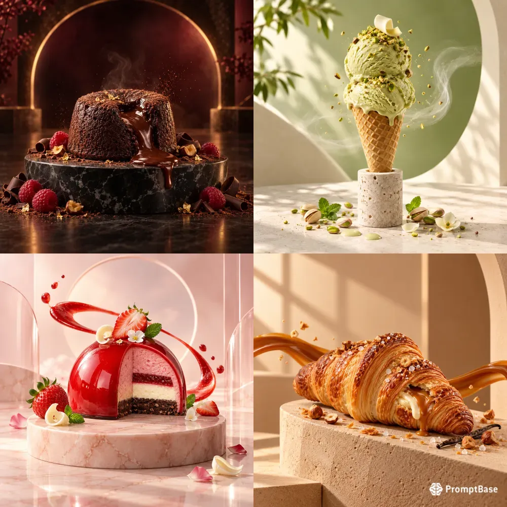 Luxury Dessert Advertising Photos