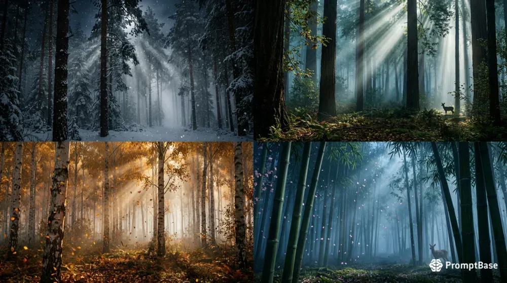 Cinematic Forest Scene Generator