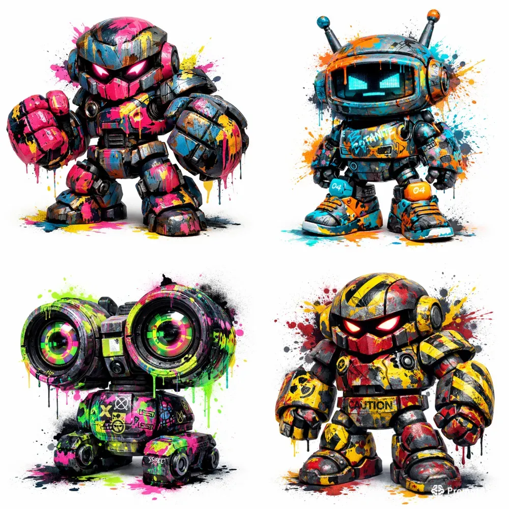 Graffiti Bot Color Clash Toys