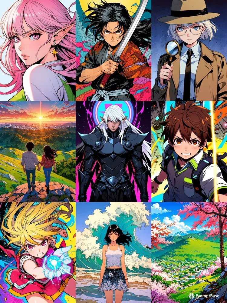 Bold And Vibrant Anime Art Style