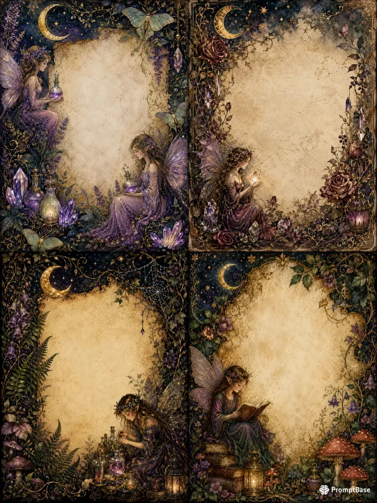 Mystical Fairy Garden Frame Journals