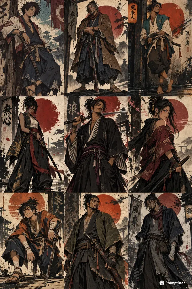 Hiphop Ronin Portraits